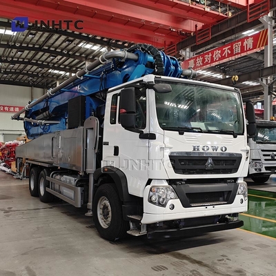 HOWO TX 6x4 चेसिस कंक्रीट पंप ट्रक 400HP 58m 400hp कंक्रीट पंप ट्रक