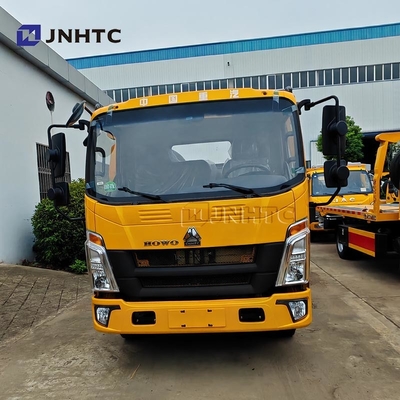 Sinotruk HOWO Wrecker ट्रक 4x2 5TON लाइट ड्यूटी कमर्शियल ट्रक फ्लैटबेड Wrecker टोल ट्रक