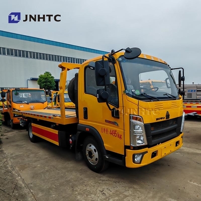 Sinotruk HOWO Wrecker ट्रक 4x2 5TON लाइट ड्यूटी कमर्शियल ट्रक फ्लैटबेड Wrecker टोल ट्रक