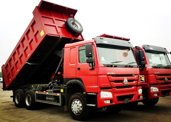 Sinotruk 6x4 371 घोड़े की शक्ति भारी शुल्क डंप ट्रक 25 टन हाउ ट्रक