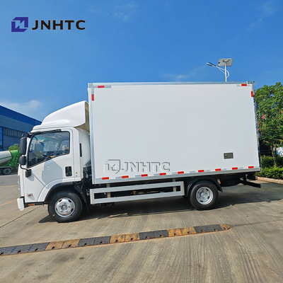 ISUZU 10 टन पेलोड 4x2 6x4 बॉक्स वैन कार्गो ट्रक इंजन 205hp 240hp के साथ
