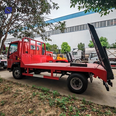 गर्म बिक्री HOWO Wrecker ट्रक 4x2 3-5 टन फ्लैटबेड लाइट ड्यूटी Wrecker टोल ट्रक