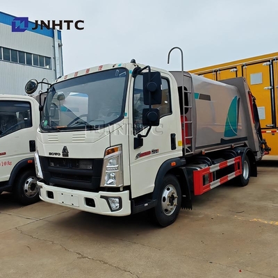 HOWO कचरा ट्रक 4X2 5CBM 105CBM कचरा कंपेक्टर कचरा ट्रक