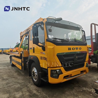 होवो व्रेकर ट्रक 4x2 6 पहियों 340hp सीधे हाथ क्रेन के साथ व्रेकर ट्रक अच्छी कीमत