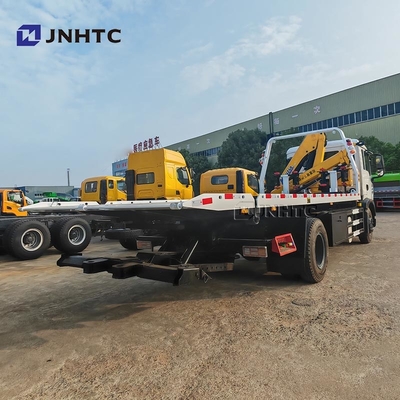 HOWO TX क्रेन ट्रक 320HP 4X2 15TON कार्गो घुड़सवार Wrecker ट्रक के साथ हाइड्रोलिक सीधे बूम क्रेन ट्रक
