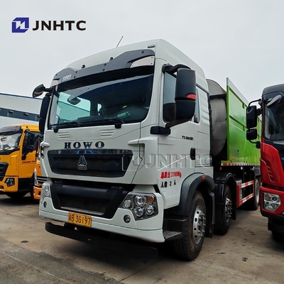 HOWO 8X4 350HP 12 व्हील डंप ट्रक चेसिस के साथ सिंक्रोनस ग्रेवल सीलिंग ट्रक