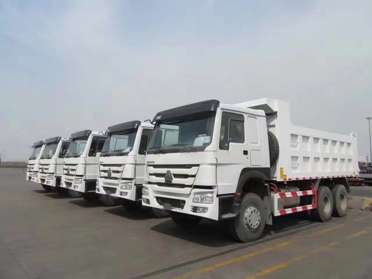 sinotruk 40 टन howo डंप ट्रक एचसी 16 हड कमी धुरी 300 एल ईंधन टैंक