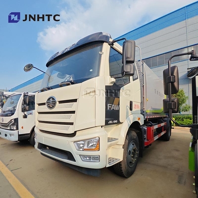 नया FAW कचरा ट्रक 4x2 240HP 12m3 कॉम्पैक्ट कचरा ट्रक गर्म बिक्री