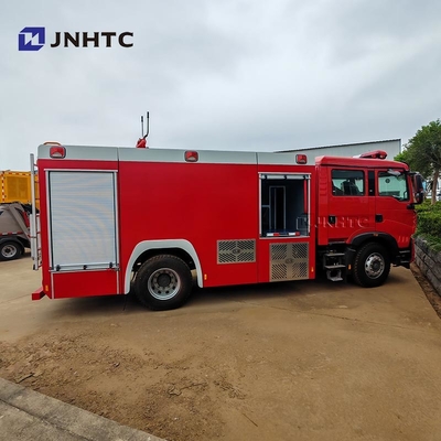 HOWO फायर ट्रक 12000L 6 X 4 पानी और फोम अग्निशमन बचाव ट्रक