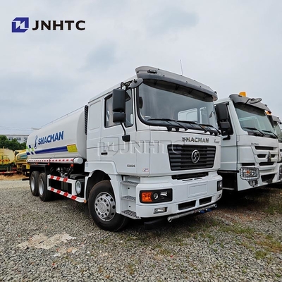 शैकमैन L2000 वाटर टैंक ट्रक 6X4 235HP एल्यूमीनियम मिश्र धातु पानी टैंकर स्प्रिंकलर ट्रक