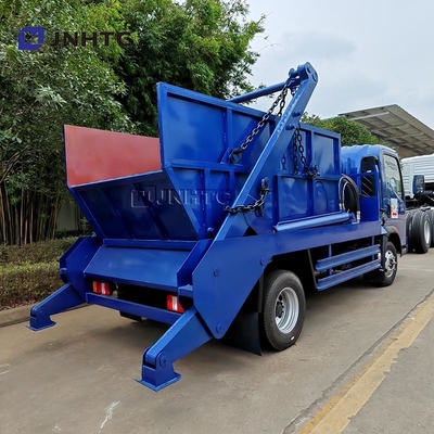 नई HOWO कचरा ट्रक 4X2 5CBM 10CBM हुक आर्म कचरा ट्रक बिक्री के लिए