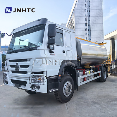 गर्म होवो 6x4 340HP 15000 लीटर ईंधन तेल टैंक ट्रक बिक्री के लिए