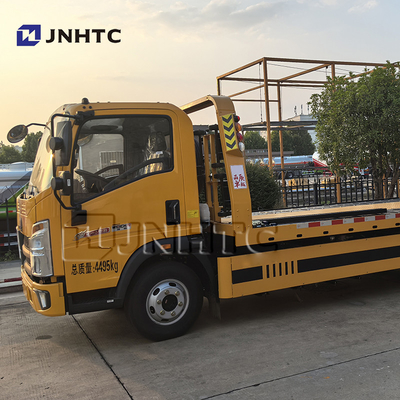 HOWO Wrecker ट्रक 4x2 5TON हल्का फ्लैटबेड Wrecker टोल ट्रक