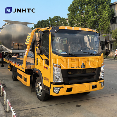 HOWO Wrecker ट्रक 4x2 5TON हल्का फ्लैटबेड Wrecker टोल ट्रक