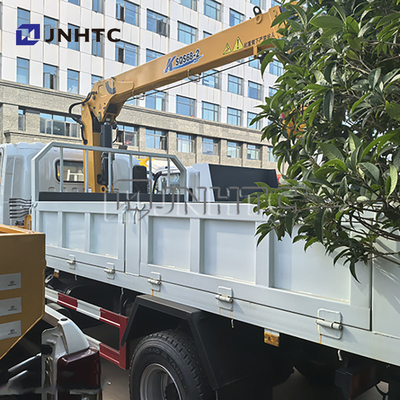 चीन टॉप Howo 4x2 लाइट कार्गो ट्रक माउंट क्रेन हाइड्रोलिक 3Ton 4Ton 5Ton दूरबीन पिकअप बूम क्रेन बिक्री के लिए