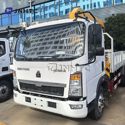 चीन टॉप Howo 4x2 लाइट कार्गो ट्रक माउंट क्रेन हाइड्रोलिक 3Ton 4Ton 5Ton दूरबीन पिकअप बूम क्रेन बिक्री के लिए