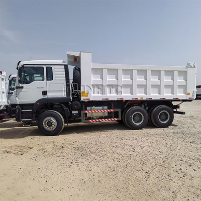 Sinotruk HOWO TX 371HP डीजल डंप ट्रक 10 पहिया 6X4 मैनुअल ट्रांसमिशन वीचाई इंजन यूरो 2 टिलर