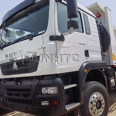 Sinotruk HOWO TX 371HP डीजल डंप ट्रक 10 पहिया 6X4 मैनुअल ट्रांसमिशन वीचाई इंजन यूरो 2 टिलर