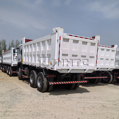 Sinotruk HOWO TX 371HP डीजल डंप ट्रक 10 पहिया 6X4 मैनुअल ट्रांसमिशन वीचाई इंजन यूरो 2 टिलर