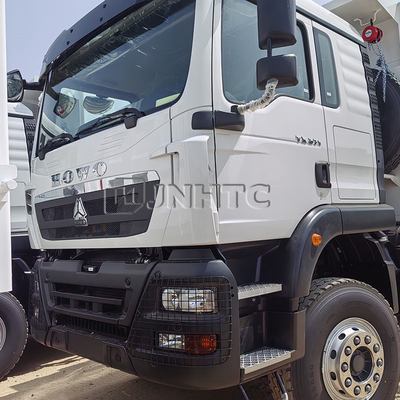 Sinotruk HOWO TX 371HP डीजल डंप ट्रक 10 पहिया 6X4 मैनुअल ट्रांसमिशन वीचाई इंजन यूरो 2 टिलर