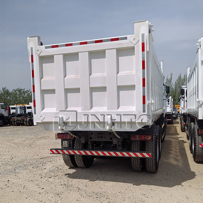 Sinotruk HOWO TX 371HP डीजल डंप ट्रक 10 पहिया 6X4 मैनुअल ट्रांसमिशन वीचाई इंजन यूरो 2 टिलर