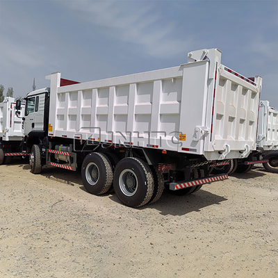 Sinotruk HOWO TX 371HP डीजल डंप ट्रक 10 पहिया 6X4 मैनुअल ट्रांसमिशन वीचाई इंजन यूरो 2 टिलर