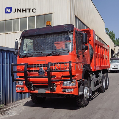 भारी शुल्क Sinotruck Howo Camion 6x4 10 व्हीलर 400 hp 30Ton Tipper डंप ट्रक एंटी-चोरी नेट के साथ