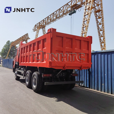 भारी शुल्क Sinotruck Howo Camion 6x4 10 व्हीलर 400 hp 30Ton Tipper डंप ट्रक एंटी-चोरी नेट के साथ