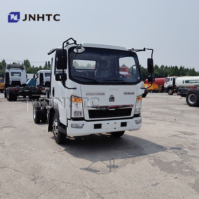 Sinotruck Howo 4x2 5 टन 8 टन हल्के माल / डंप ट्रक चेसिस डीजल ईंधन यूरो 2 उत्सर्जन बाएं स्टीयरिंग