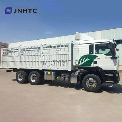 सस्ती कीमत HOWO TX 6x4 20 टन ट्रक बॉक्स ट्रक डिफ्लेक्टर के साथ बिक्री के लिए कार्गो ट्रक