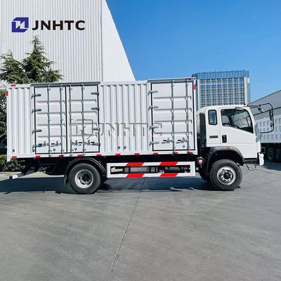 नया HOMAN 6 व्हील 5-8 टन वैन बॉक्स टाइप कार्गो ट्रक डीजल, यूचई इंजन साइड डोर ओपनिंग के साथ