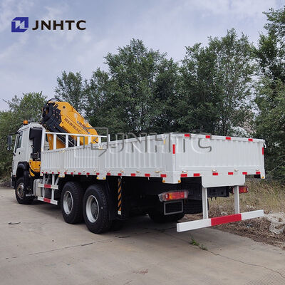 HOWO 6x4 400HP कार्गो ट्रक क्रेन ट्रक ट्रक 14T क्रेन के साथ अफ्रीका के लिए माउंट