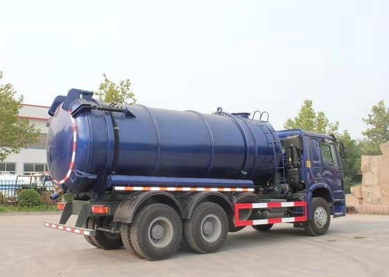 20CBM LHD 336HP सीवेज सफाई ट्रक समय की बचत वैक्यूम पंप के साथ