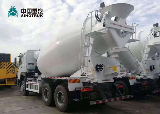 SINOTRUK HOWO 371hp स्टॉक कंक्रीट मिक्सर ट्रक 10 पहियों ZZ1257N3847A