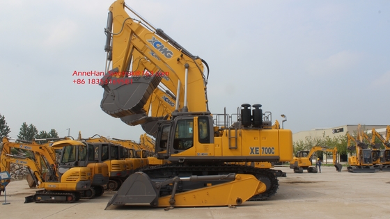 XE700C इंजन 70t हाइड्रोलिक क्रॉलर खुदाई खनन उच्च अंत विन्यास