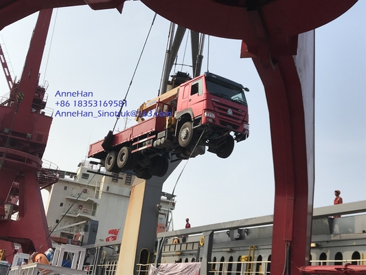 HOWO 6x4 10 टन तह बूम ट्रक घुड़सवार क्रेन