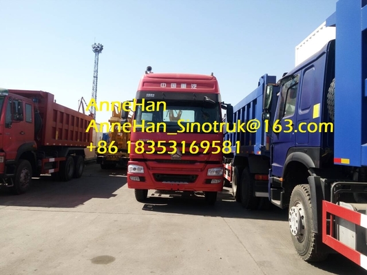 सिनोट्रुक हॉवो 7 टायर्स 6 * 4 प्राइम मूवर ट्रेलर एचडब्ल्यू79 केबिन लो फ्यूल कंजम्पशन के साथ