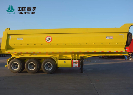 CIMC 70 T 13M डंप हैवी ड्यूटी सेमी ट्रेलर 30M3 क्षमता HYVA भारोत्तोलन से