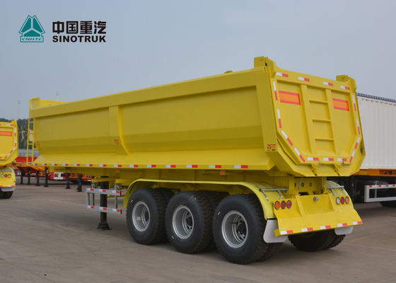 CIMC 70 T 13M डंप हैवी ड्यूटी सेमी ट्रेलर 30M3 क्षमता HYVA भारोत्तोलन से