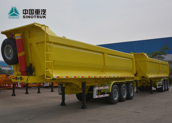 CIMC 70 T 13M डंप हैवी ड्यूटी सेमी ट्रेलर 30M3 क्षमता HYVA भारोत्तोलन से
