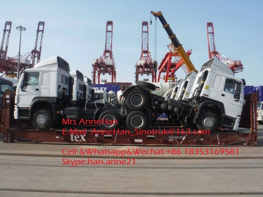420hp Sinotruk Howo7 ट्रेक्टर ट्रक 6x4 10 व्हील्स HW76 केबिन टू टो 50T