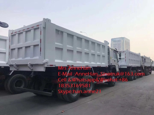 फ्रंट लिफ्ट डंप ट्रक हैवी ड्यूटी सिनोट्रुक होवो 7 40T 18M3 6x4 10 व्हील्स