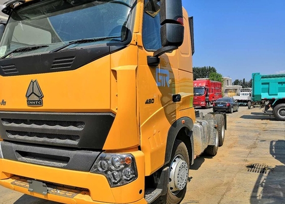 HOWO A7 420 HP 6X4 प्राइम मूवर ट्रक / डीजल ट्रैक्टर ट्रक HF7 फ्रंट एक्सल