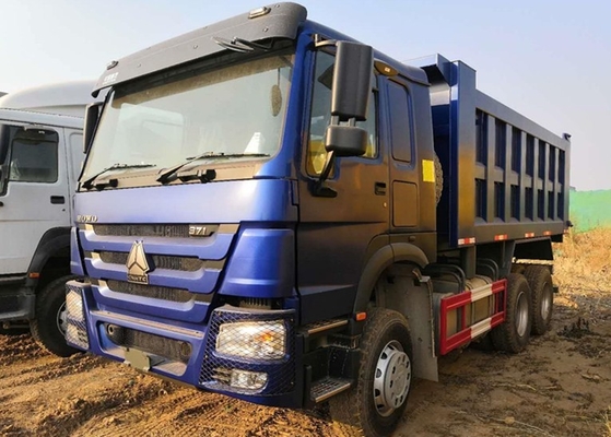 सिनोट्रुक 6x4 371 हॉर्स पावर हैवी डंप ट्रक 25 टन ब्लू कलर लॉन्ग लाइफ