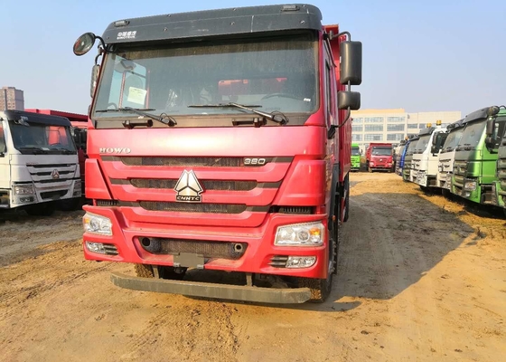 371hp रेड कलर इंटरनेशनल डंप ट्रक के साथ HOWO हैवी ड्यूटी 6x4 डंप ट्रक उपकरण