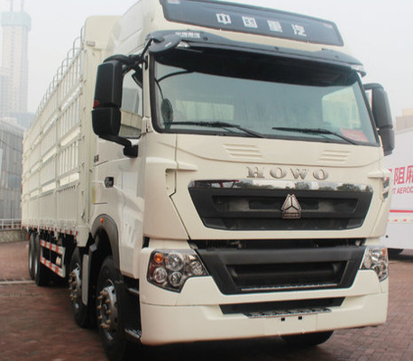 SINOTRUK SWZ 6X4 हैवी कार्गो ट्रक स्टील रेड व्हाइट ब्लैक कलर डीजल फ्यूल टाइप