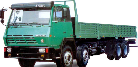 ZZ1316M4669V SINOTRUK STEYR हैवी ड्यूटी कार्गो ट्रक 8X4 ग्रीन रेड और ब्लू कलर