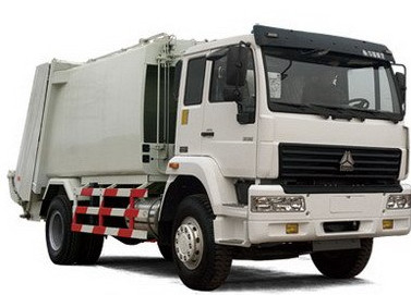 सफेद रंग 12m3 कचरा कम्पेक्टर ट्रक SINOTRUK HOWO 4x2 6000L वॉल्यूम