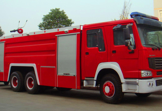 रेड एंड व्हाइट फायर फाइटर रेस्क्यू फायर ट्रक SINOTRUK HOWO 6x4 12m3 अग्निशमन वाहन