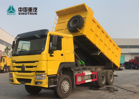 SINOTRUK HOWO 371 20CBM हैवी ड्यूटी डंप ट्रक उच्च शक्ति शीट 6 एक्स 4